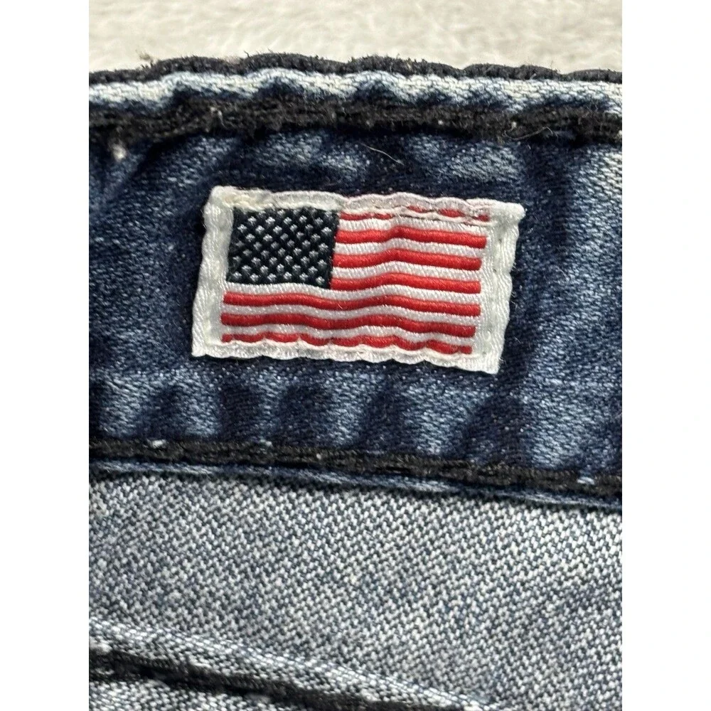 True Religion Ricky Super T Jeans USA Made Vintage Y2K Flap Pockets 31